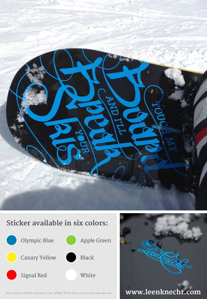 Image of Snowboard Sticker