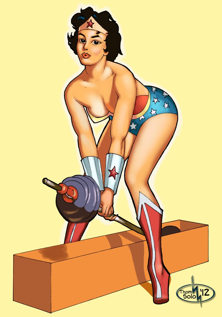 Image of Wonder Work Out Pin Up.