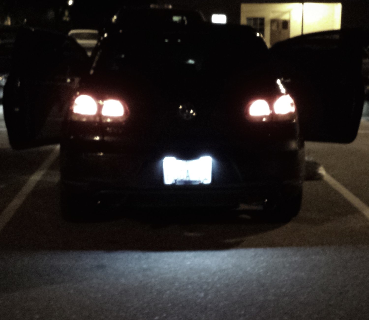 Image of Universal License Plate LED Housings For Volkswagen Golf GTi CC Rabbit Eos Beetle Phaeton Passat