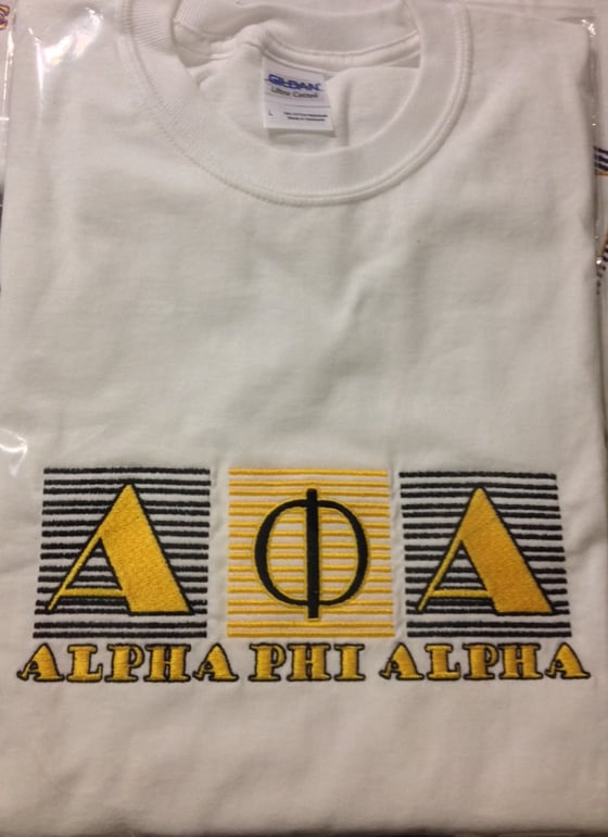 Image of Alpha Phi Alpha Embroidered Longsleeve Tees and Sweatshirts