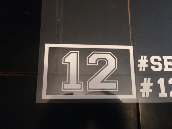 Image of #12Man Flag sticker 