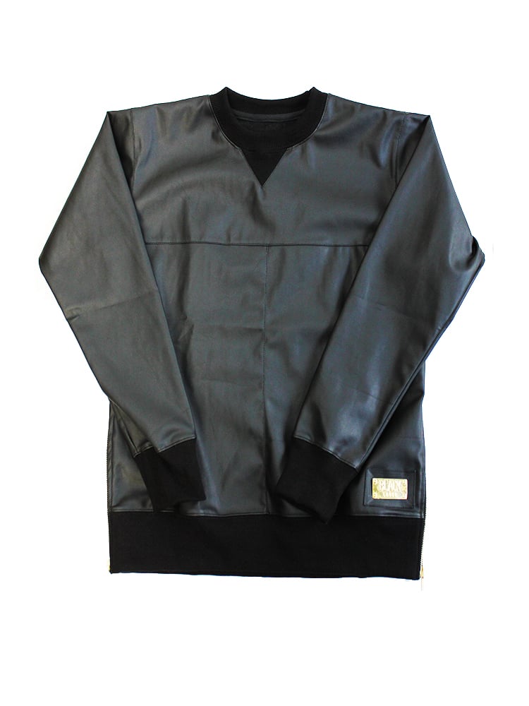 Image of Leather Sweater