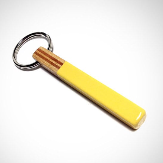Image of Recycled Skateboard Dipped Keychain