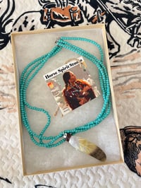 Turquoise Mop Shell Feather