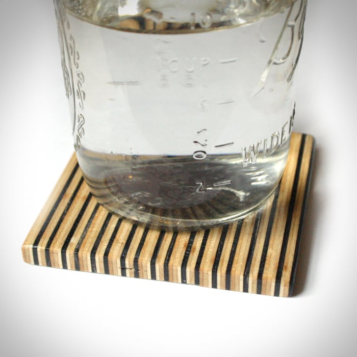 Image of Recycled Skateboard Square Drink Coaster