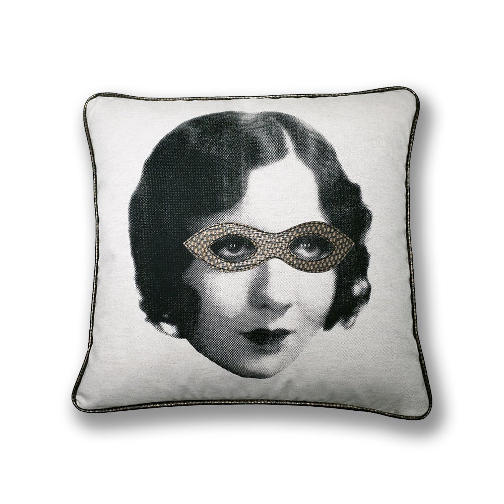 Image of Masked Mary 20"x20" Cushion
