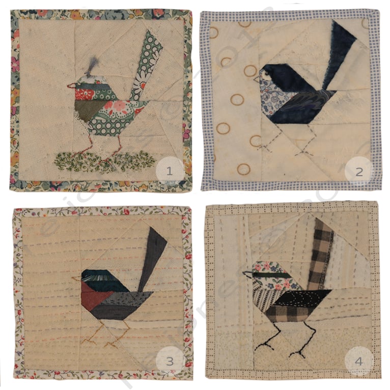 Image of Quilted Bird Wall Hanging