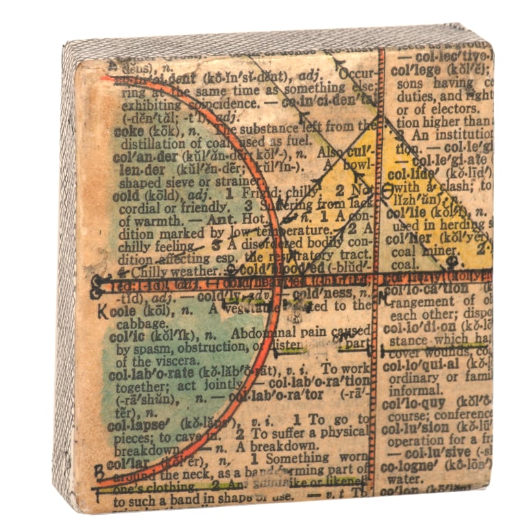 Image of Mixed Media Block Art