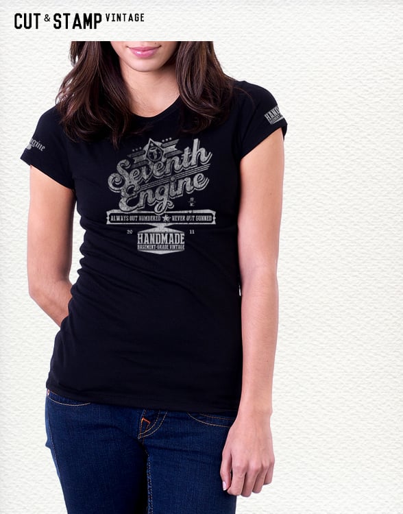 Image of Cut & Stamp Vintage ~ women's t-shirt