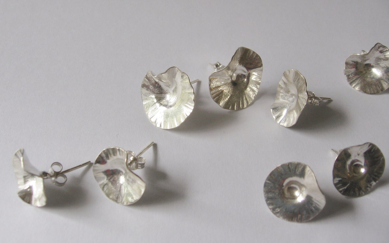 Image of Forged daisy studs: small
