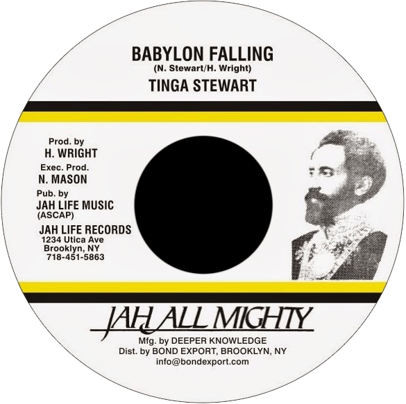 Image of Tinga Stewart - Babylon Falling 7" (Jah All Mighty)