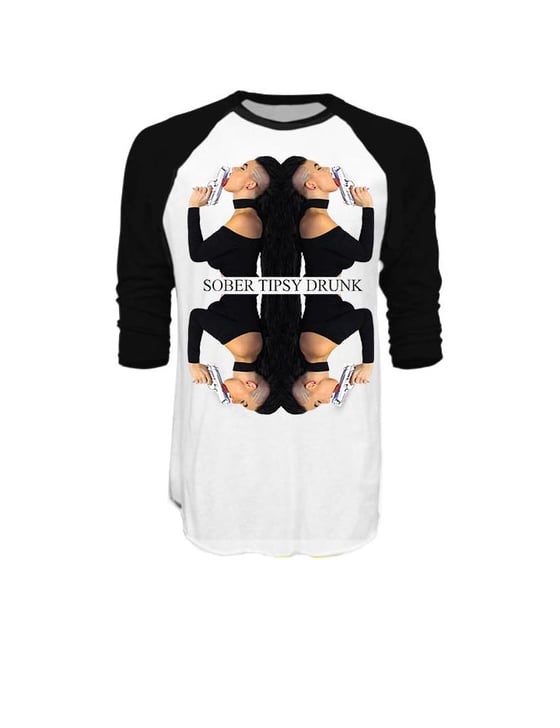 Image of SOBER TIPSY DRUNK BASEBALL TEE