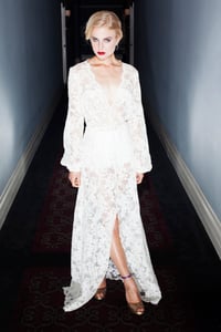 Image of "Lucia" Lace Gown 