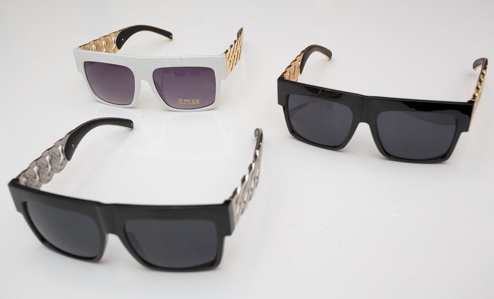 Image of Designer Chain Sunglasses  (4 Styles)