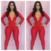 Image of Cut Out Front and Open Back Bodycon Jumpsuit