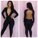 Image of Cut Out Front and Open Back Bodycon Jumpsuit