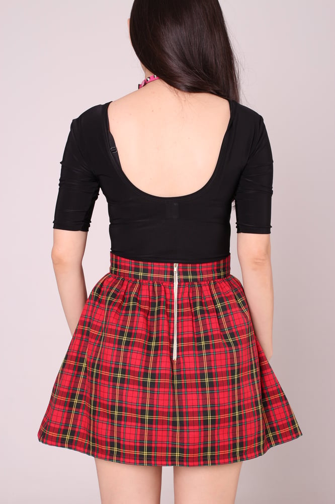 GFD Red Tartan Mini Skirt | Glitters For Dinner