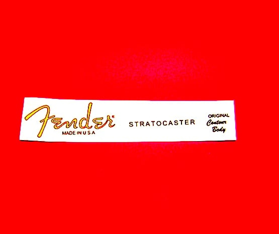 Image of The Fender Stratocaster Waterslide Decal For Strat Headstock