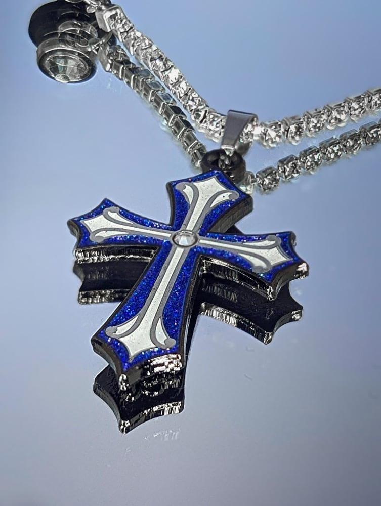 Image of Dantes Cross (Bleed Blue)