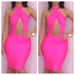 Image of Backless Bodycon Dress with Open Front