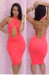 Image of Backless Bodycon Dress with Open Front