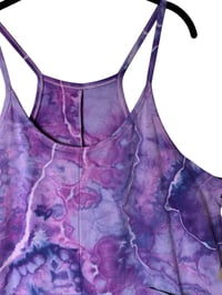 Image 5 of L/XL Knit Pocket Playsuit in Purple Haze Geode Ice Dye