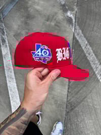 Image 3 of  BIG TEXAS RED TEXAS RANGERS CUSTOM FITTED CAP