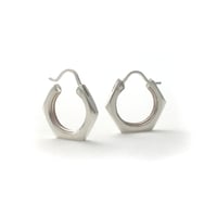 Image 3 of nut hoops ~silver or brass ~sm or lg