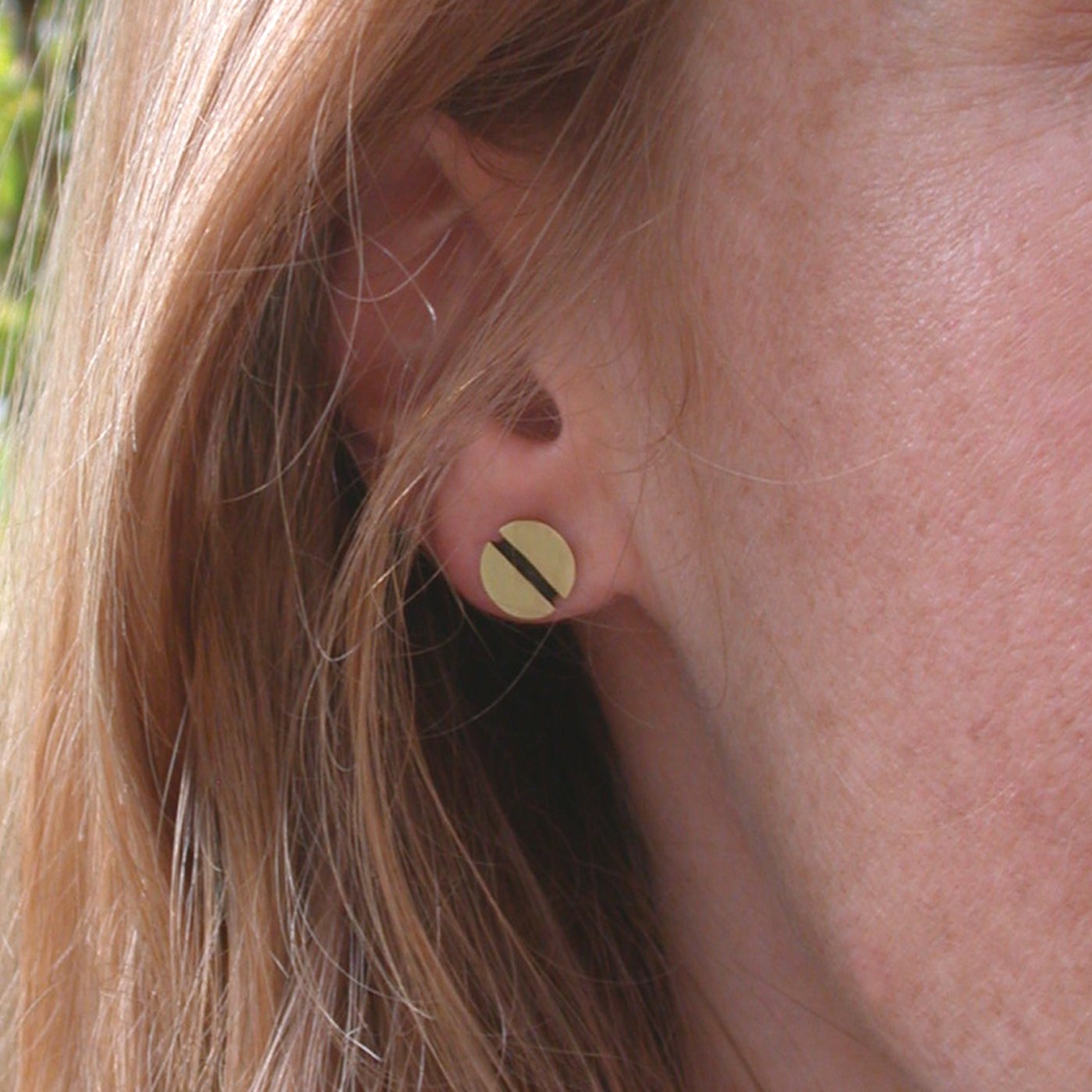 Image of large screw earrings