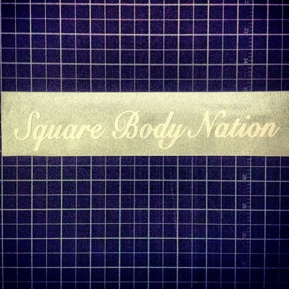 Image of Square Body Nation Vinyl Decal