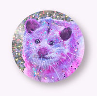 Image 3 of Party Opossum Glitter Sticker