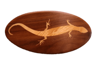 Image 2 of inlaid lizard hair clip