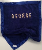 Image of Midnight Blue Personalized B. Covered Blanket