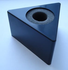 Image of Triangle Blank Mic Flag in Black
