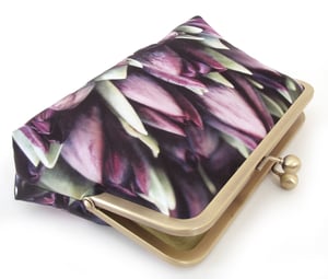 Image of Purple tulips clutch bag 