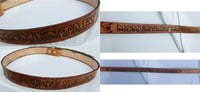 Image 4 of Custom Hand Tooled Leather Belt