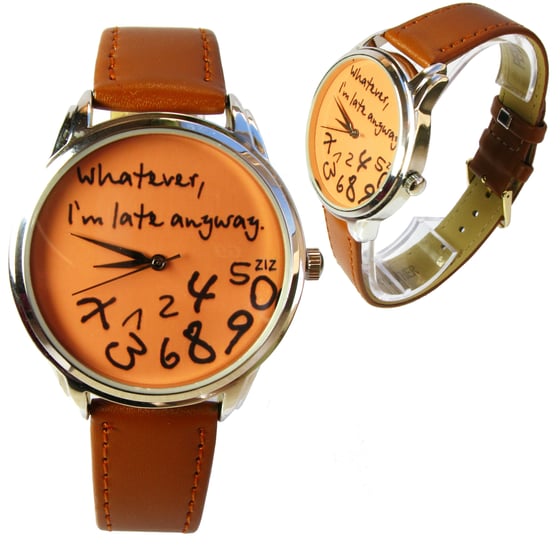 Image of Whatever I'm late anyway Watch in Pumpkin