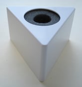 Image of Triangle Blank Mic Flag in White