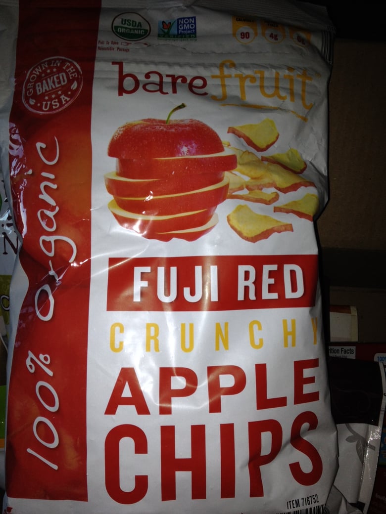 Image of Bare Fruit Fuji Red Apple Chips 2 Pack