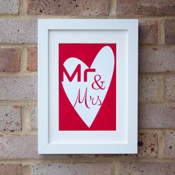 Image of "Mr & Mrs" Print