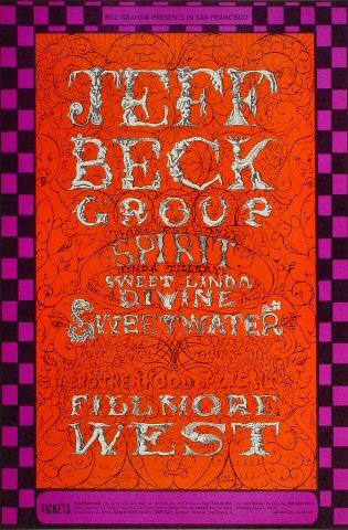 Image of Jeff Beck Group • Original Screen Print