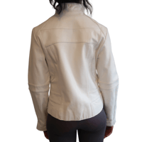 Image 5 of SAIbysai White Moto Jacket