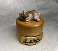 Image 12 of Custom Engraved Hamster Mini Urn Handpainted To Your Photos