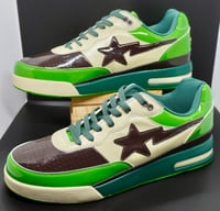 Image 2 of A Bathing Ape patent leather Roadsta green/brown