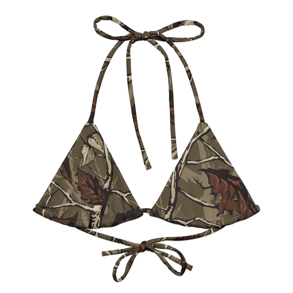 Deep Woods string bikini top