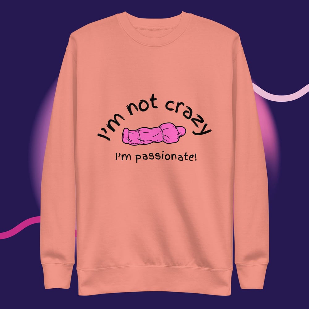 Image of I'm not crazy printed Unisex Premium Sweatshirt