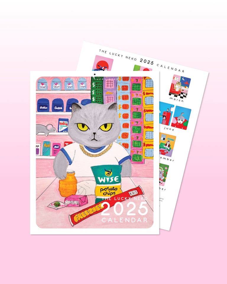 The Lucky Neko 2025 Calendar