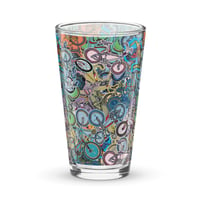 Image 2 of BMX BIKES ILLUSTRATED PINT GLASS