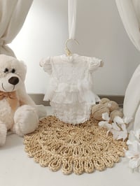 Image 1 of Newborn Bodysuit Photo Prop – Marie (White)