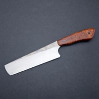 Image 2 of Nakiri with S-grind and Amboyna handle